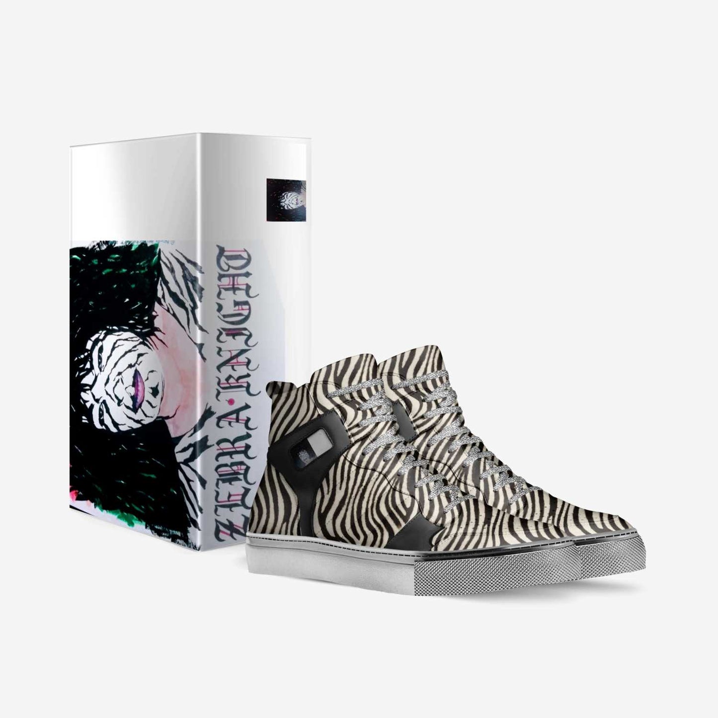 Natural Actor ! The Zebra high tops by Zebra Knight