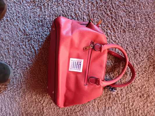 Lady Olympia Brand! Red Purse Bag – Strong Texture Leather