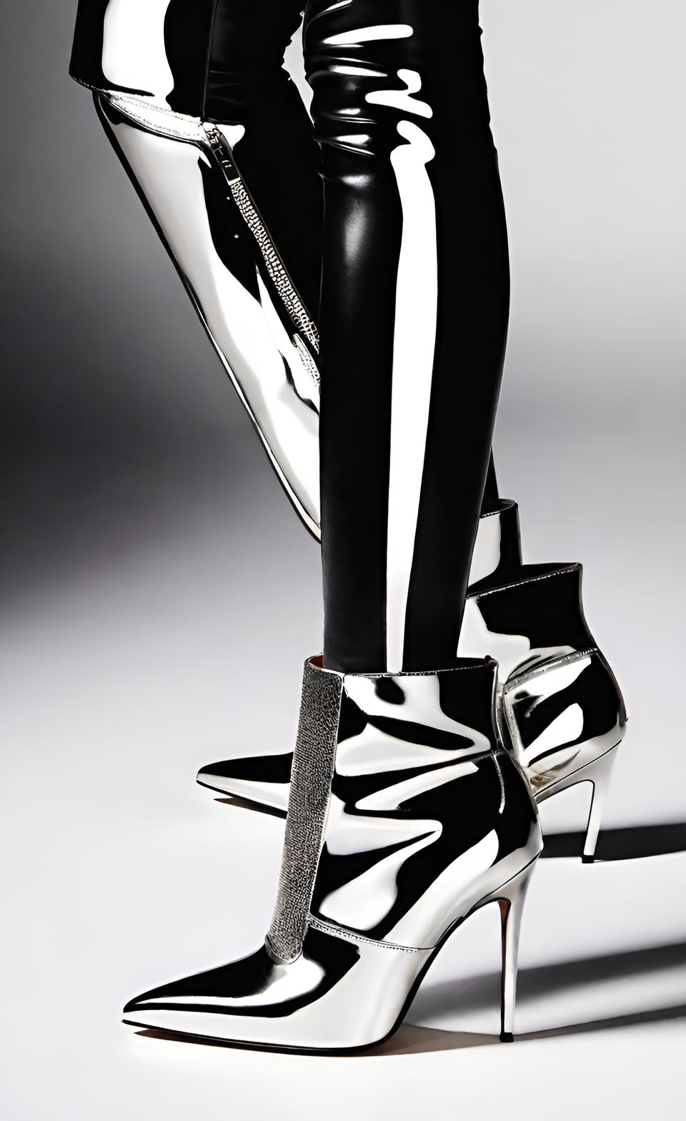 Luminara" Metallic High Heels