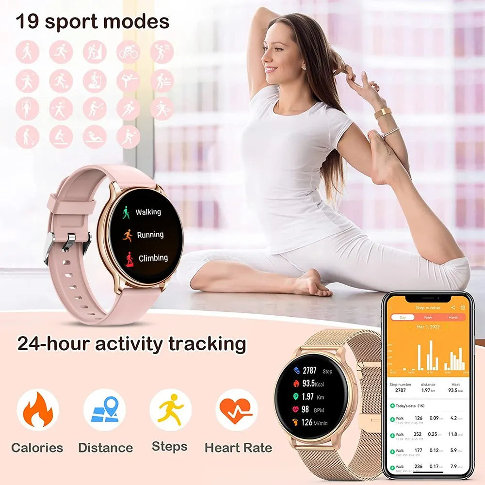 Smart Watch Women Custom Dial Watches Men Sport Fitness