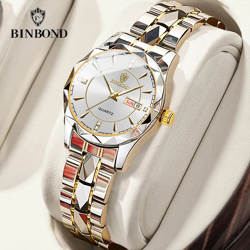 Luxury Fashion Ladies Quartz Watch Waterproof Luminous