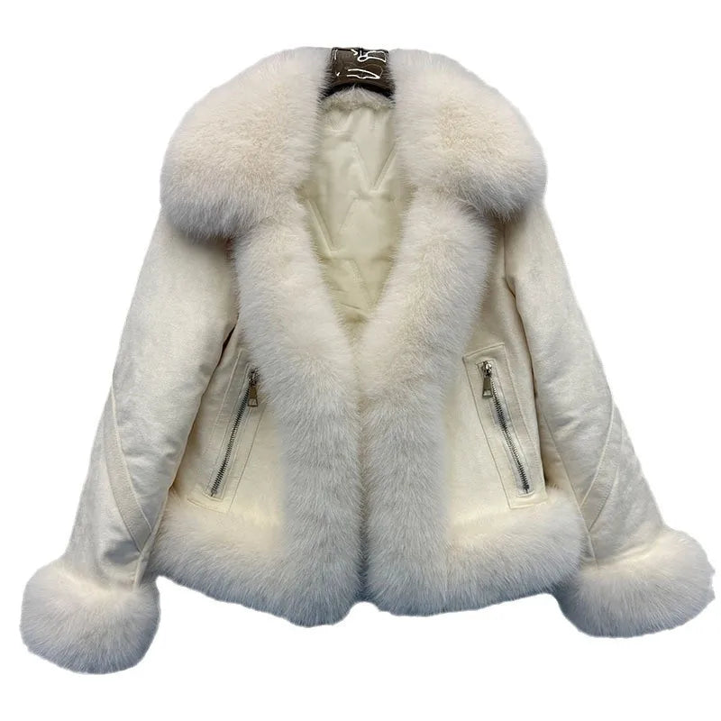 Thickened Warm Winter Women's Faux Fur Coat Stylish Loose Zipper Female Artificial Fur Jacket Coat Fur Leather Outwear For Lady