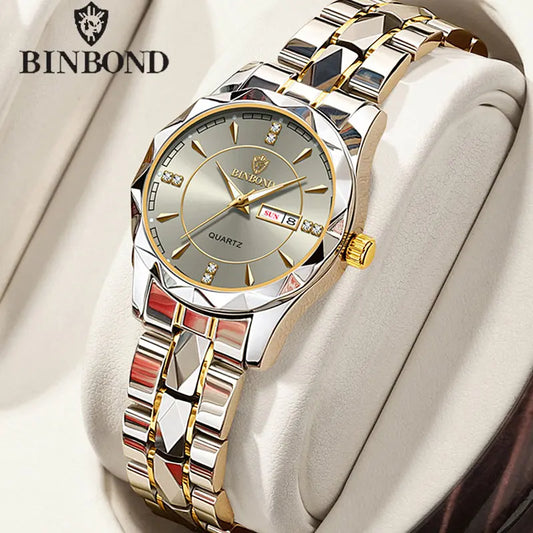 Luxury Fashion Ladies Quartz Watch Waterproof Luminous