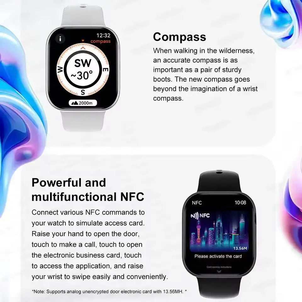 Apple Watch 10 Memory Music Video Bluetooth Call Waterproof NFC