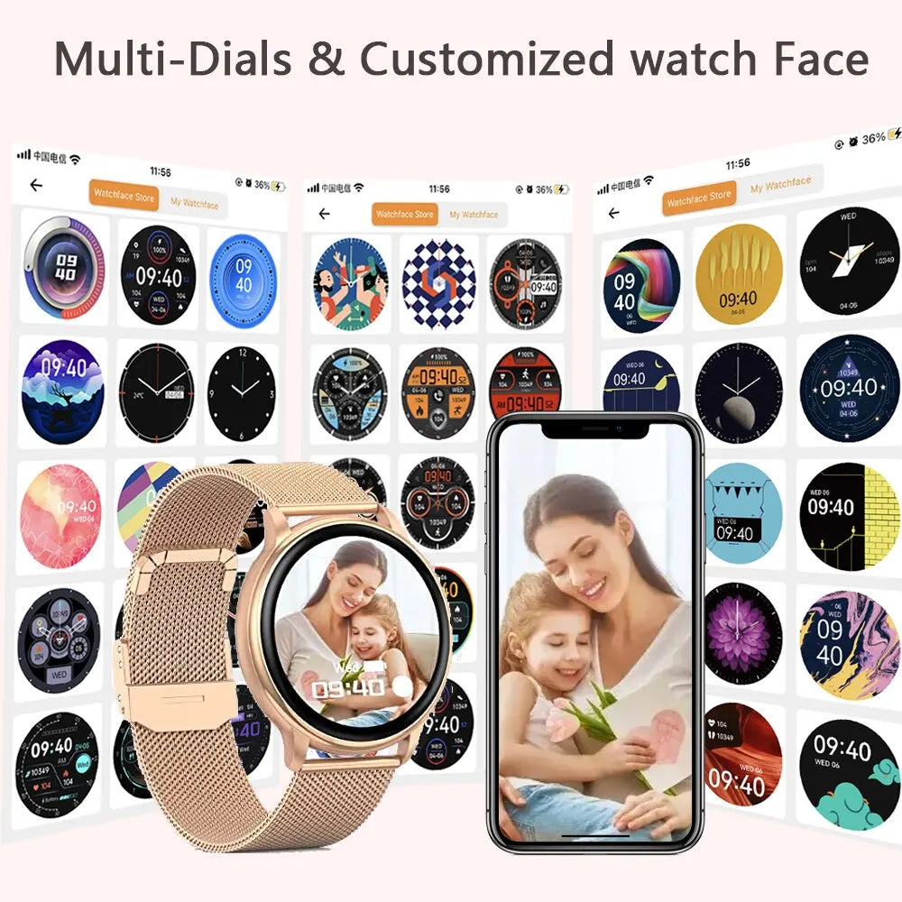 Smart Watch Women Custom Dial Watches Men Sport Fitness