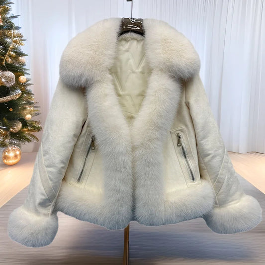 Thickened Warm Winter Women's Faux Fur Coat Stylish Loose Zipper Female Artificial Fur Jacket Coat Fur Leather Outwear For Lady