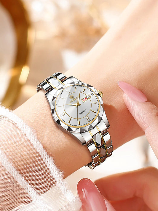 Luxury Fashion Ladies Quartz Watch Waterproof Luminous