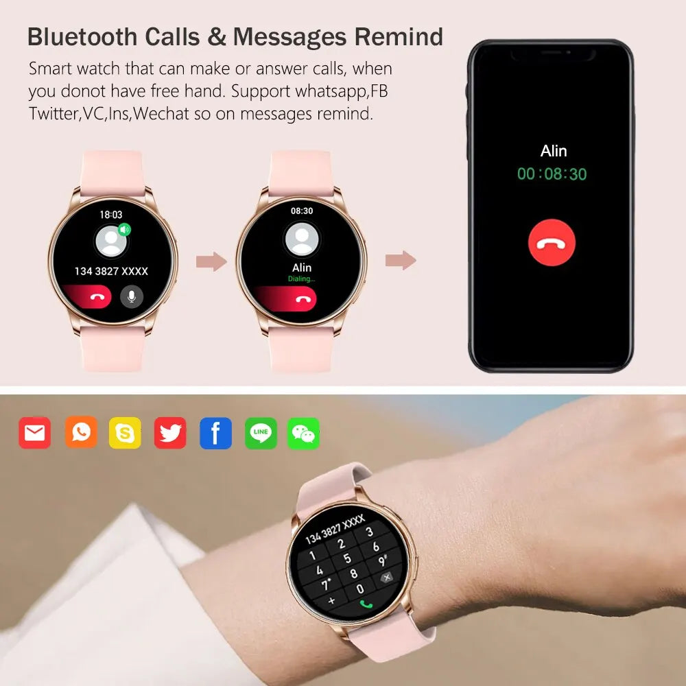 Smart Watch Women Custom Dial Watches Men Sport Fitness