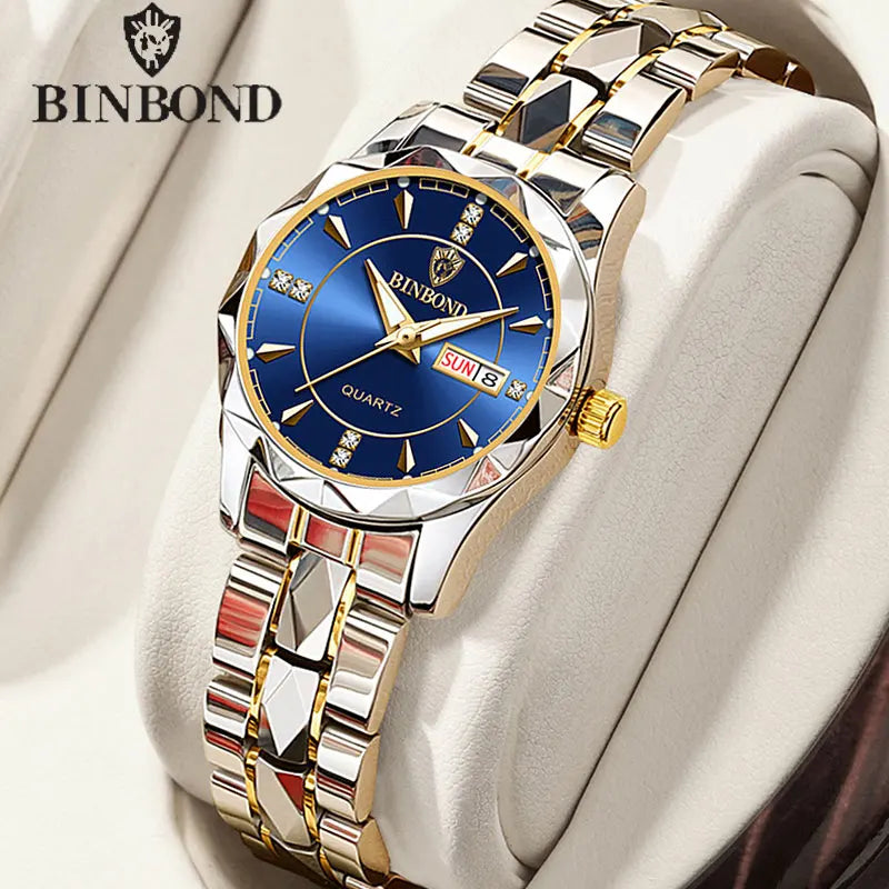 Luxury Fashion Ladies Quartz Watch Waterproof Luminous