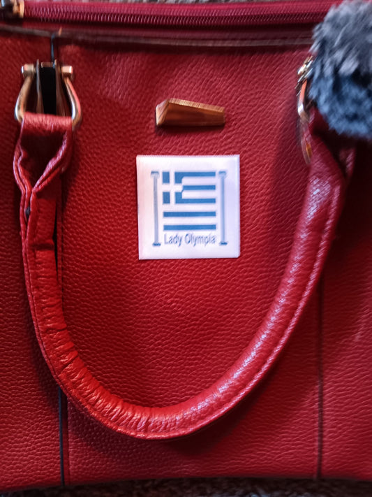 Lady Olympia Brand! Red Purse Bag – Strong Texture Leather