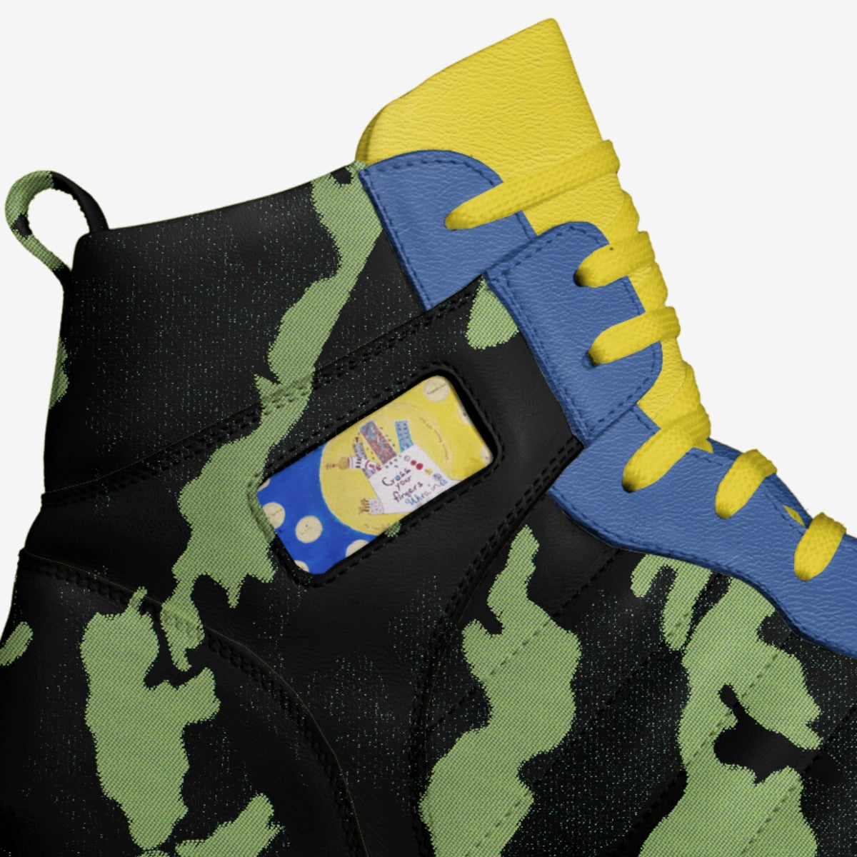 Cross Your Fingers Ukraine 🇺🇦 – Limited Edition Zebra Knight Tennis Shoes