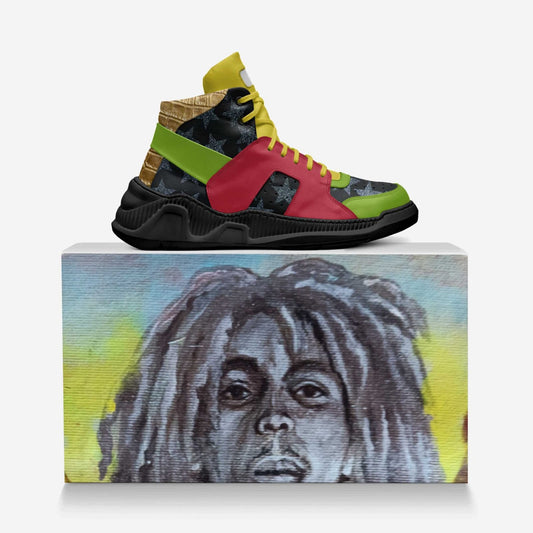 Bob Marley  shoes by Zebra knight  2024